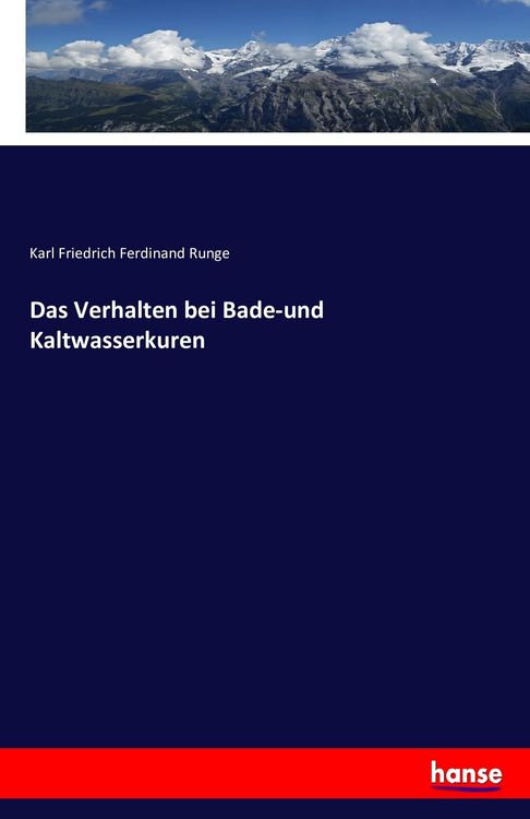 Produktbild: Das Verhalten bei Bade-und Kaltwasserkuren