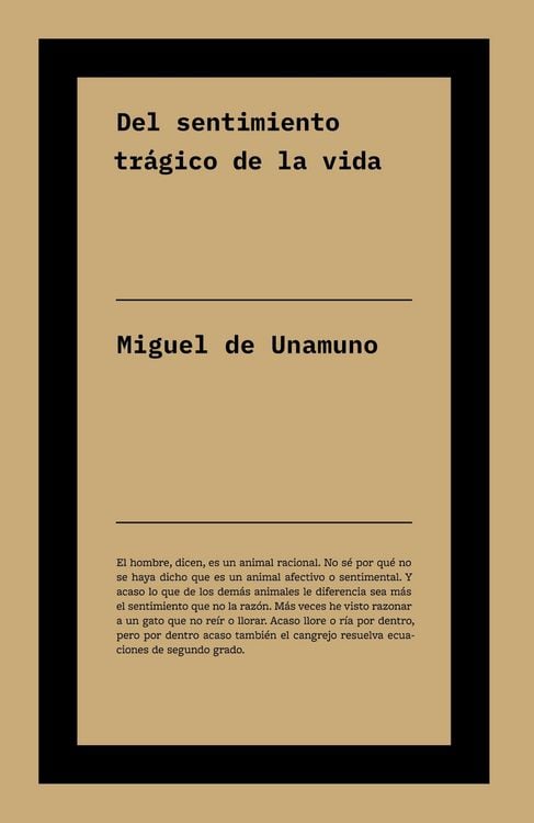 Produktbild: Del sentimiento tr&aacute;gico de la vida