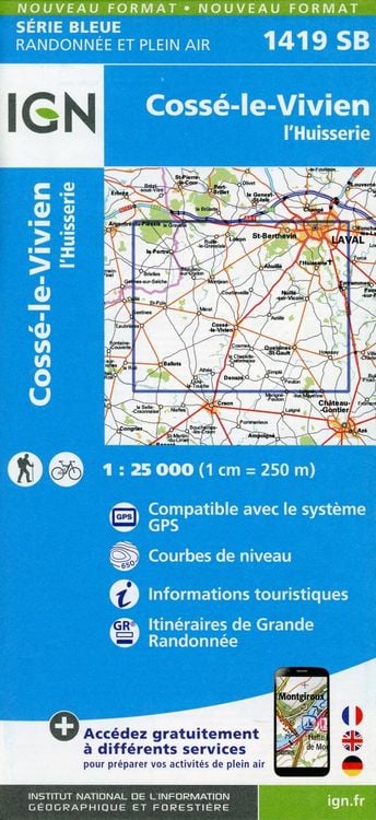 Produktbild: Cosse-le-Vivien I'Huisserie 1:25 000