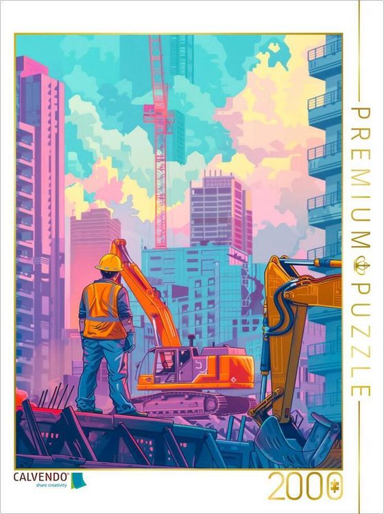 Produktbild: CALVENDO Puzzle Ein Motiv aus dem Kalender Bauarbeiter - Mein Traumberuf | 2000 Teile Lege-Gr&ouml;&szlig;e 90x67cm Foto-Puzzle f&uuml;r gl&uuml;ckliche Stunden