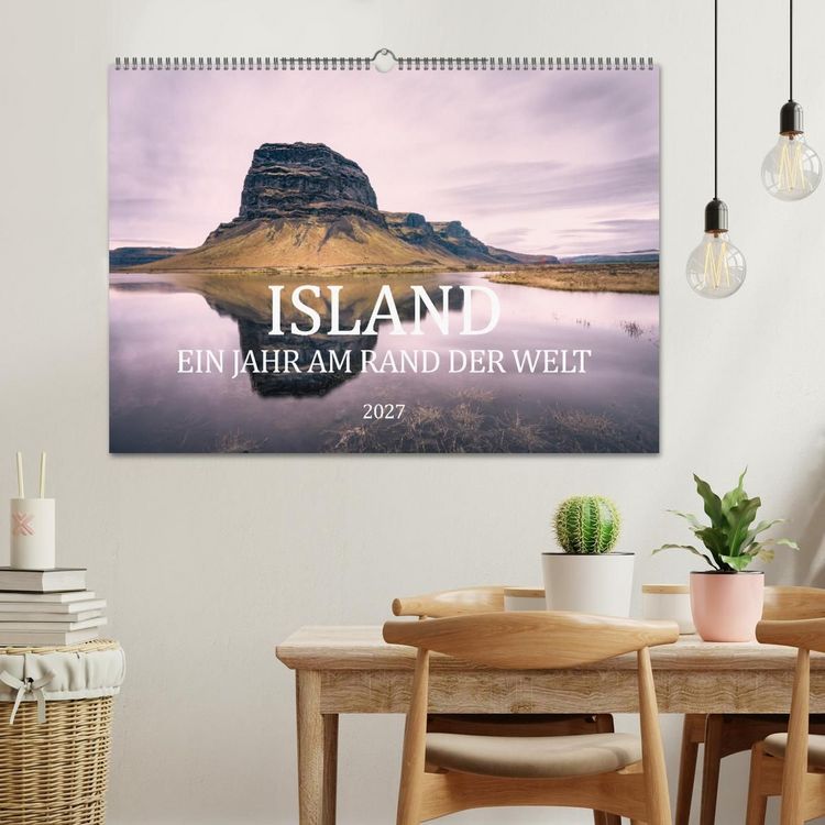 Produktbild: Island. Ein Jahr am Rand der Welt (Wandkalender 2027 DIN A2 quer), CALVENDO Monatskalender