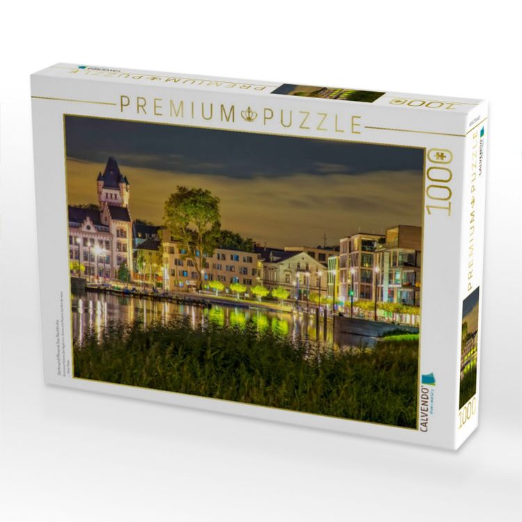 Produktbild: CALVENDO Puzzle Dortmund Phoenix See Nachtruhe | 1000 Teile Lege-Gr&ouml;&szlig;e 64x48cm Foto-Puzzle f&uuml;r gl&uuml;ckliche Stunden