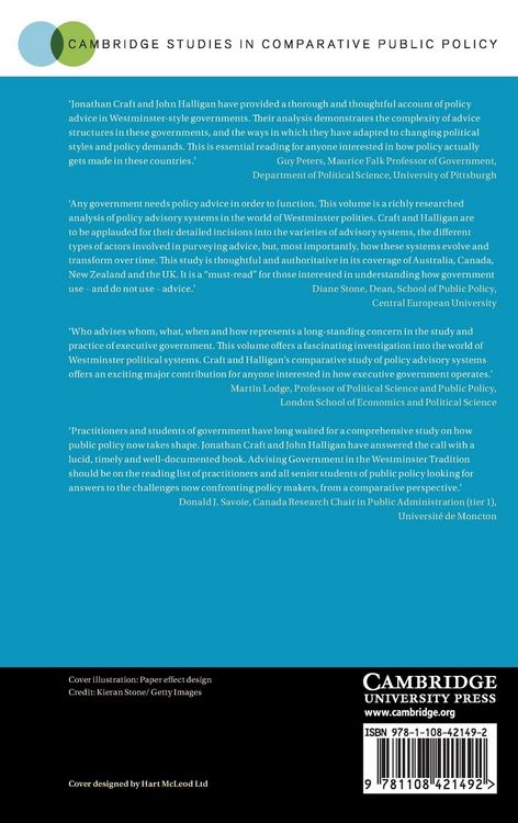 Produktbild: Advising Governments in the Westminster Tradition