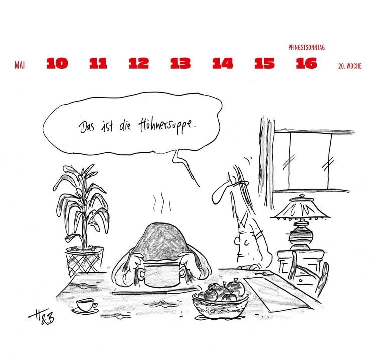 Produktbild: Hauck & Bauer Postkartenkalender 2027