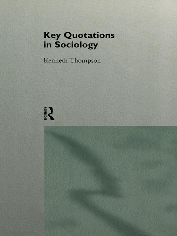 Produktbild: Key Quotations in Sociology