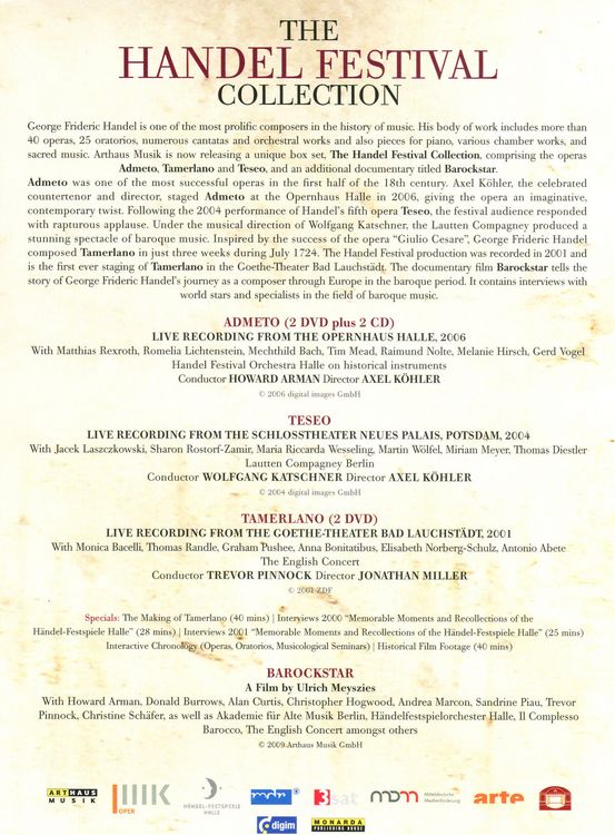 Festival Handel クラシック Collection Christie William · Sellars Peter / Theodora - Handel Amazon.com: [DVD] クラシック
