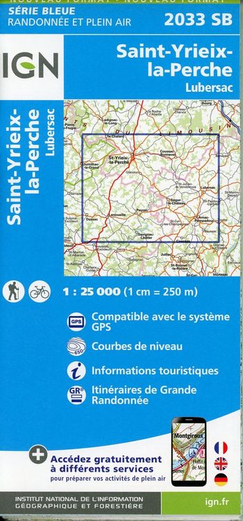Produktbild: St-Yrieix-la-Perche-Lubersac 1:25 000