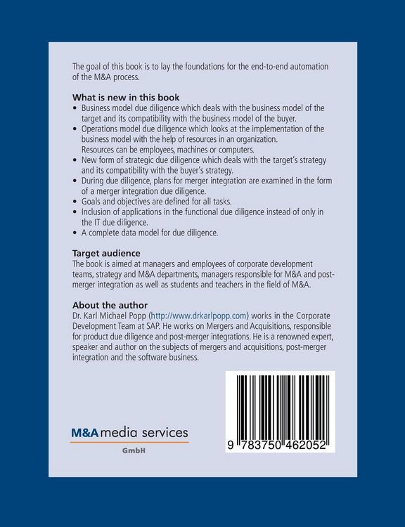 Produktbild: Automation of Mergers and Acquisitions