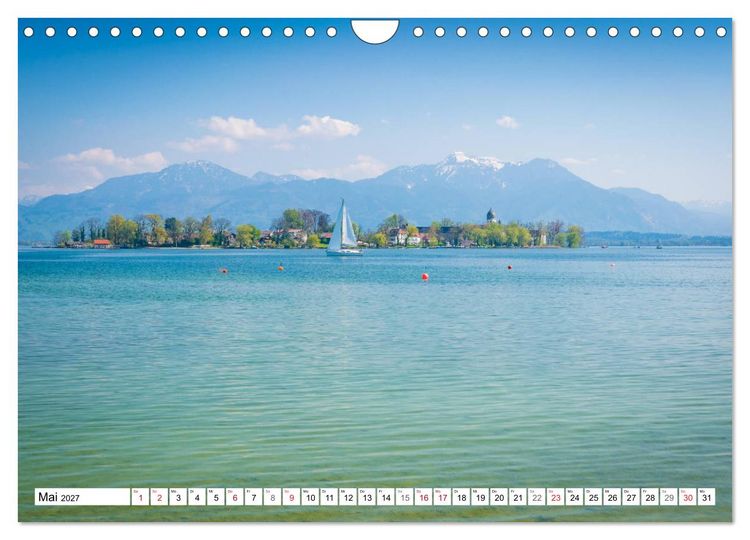 Produktbild: Der Chiemsee - Ansichten zum Tr&auml;umen (Wandkalender 2027 DIN A4 quer), CALVENDO Monatskalender