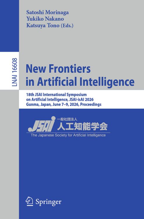 Produktbild: New Frontiers in Artificial Intelligence