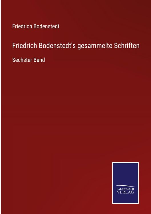 Produktbild: Friedrich Bodenstedt's gesammelte Schriften