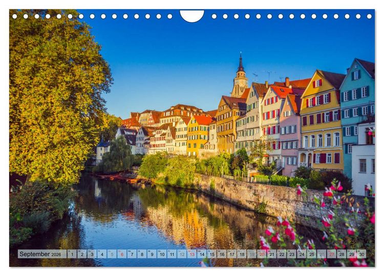 Produktbild: T&uuml;bingen - Impressionen aus der Universit&auml;tsstadt (Wandkalender 2026 DIN A4 quer), CALVENDO Monatskalender