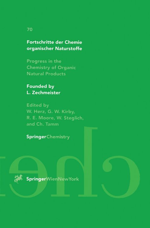Produktbild: Fortschritte der Chemie organischer Naturstoffe Progress in the Chemistry of Organic Natural Products