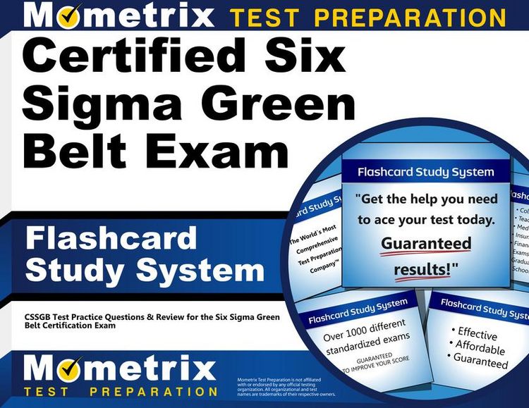 Produktbild: Certified Six SIGMA Green Belt Exam Flashcard Study System