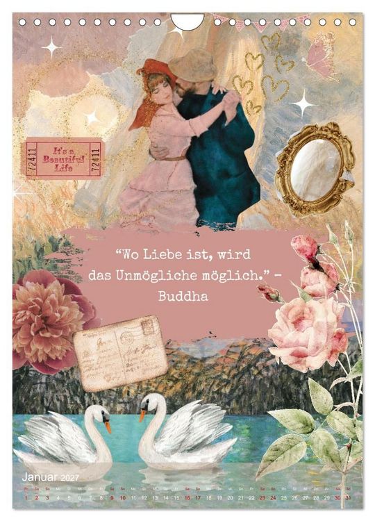 Produktbild: Vintage Vibes &ndash; Frauen, Kunst und Worte (Wandkalender 2027 DIN A4 hoch), CALVENDO Monatskalender