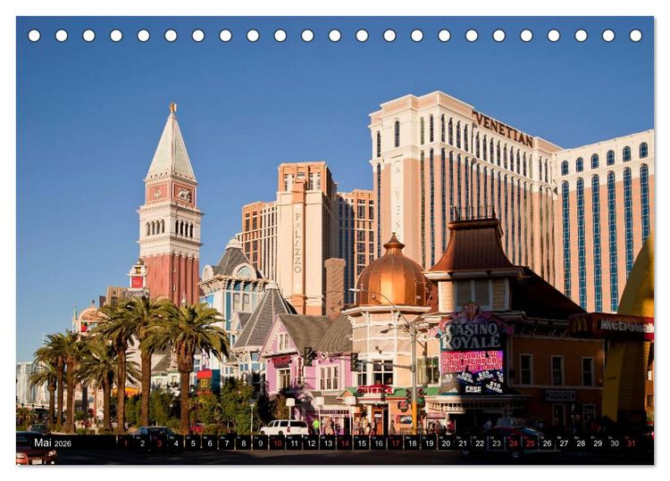 Produktbild: Las Vegas (Tischkalender 2026 DIN A5 quer), CALVENDO Monatskalender