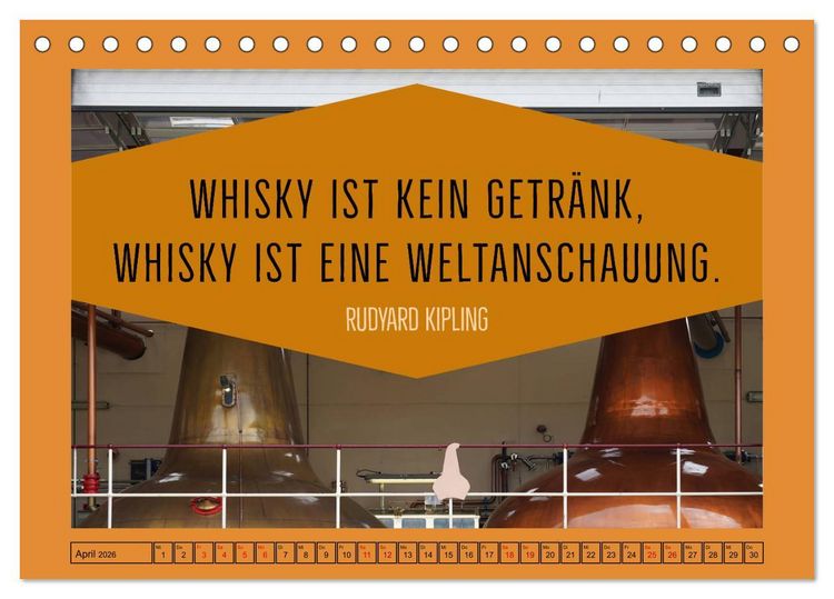 Produktbild: Whisky-Weisheiten (Tischkalender 2026 DIN A5 quer), CALVENDO Monatskalender