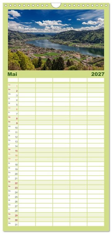 Produktbild: Familienplaner 2027 - Im S&uuml;den von &Ouml;sterreich mit 5 Spalten (Wandkalender, 21 x 45 cm) CALVENDO