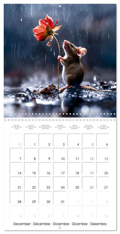 Produktbild: MOUSE MAGIC - Joyful Moments from the World of Mice (Wall Calendar 2026 12 &times; 12 Inch) CALVENDO 12 Month Wall Calendar