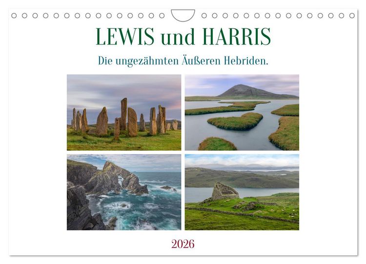 Produktbild: Lewis und Harris, die ungez&auml;hmten &Auml;u&szlig;eren Hebriden. (Wandkalender 2026 DIN A4 quer), CALVENDO Monatskalender