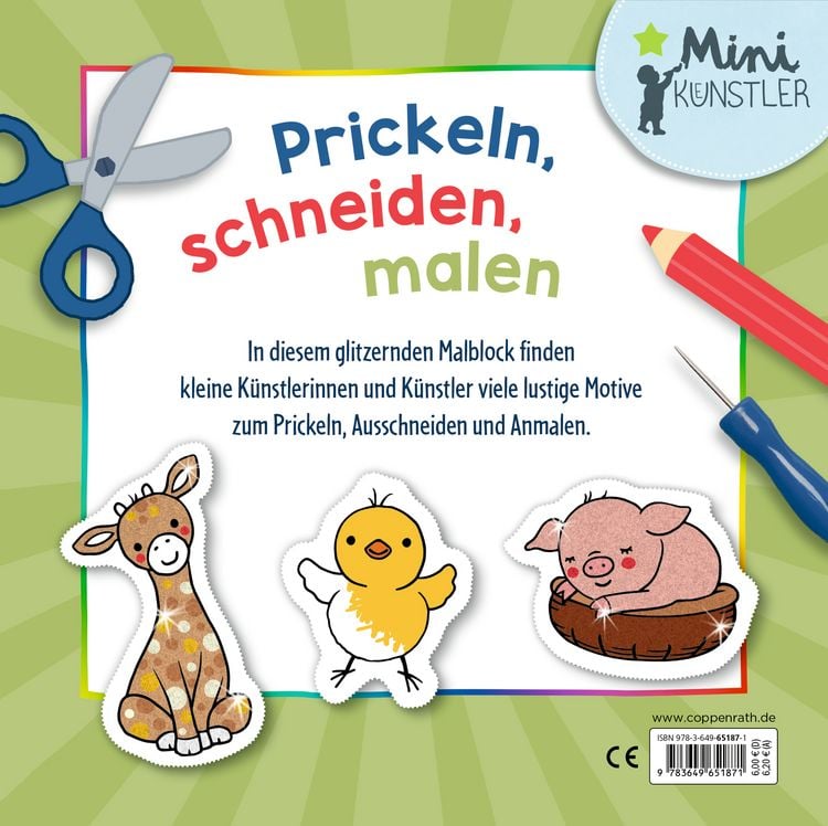 Produktbild: Mein erster Glitzer-Malspa&szlig; zum Schneiden und Prickeln