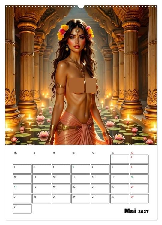 Produktbild: T&ouml;chter der alten G&ouml;tter (hochwertiger Premium Wandkalender 2027 DIN A2 hoch), Kunstdruck in Hochglanz