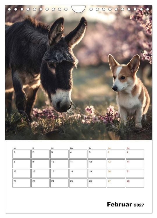 Produktbild: Ein Herz und eine Schnauze - Ein tierisch buntes Miteinander (Wandkalender 2027 DIN A4 hoch), CALVENDO Monatskalender