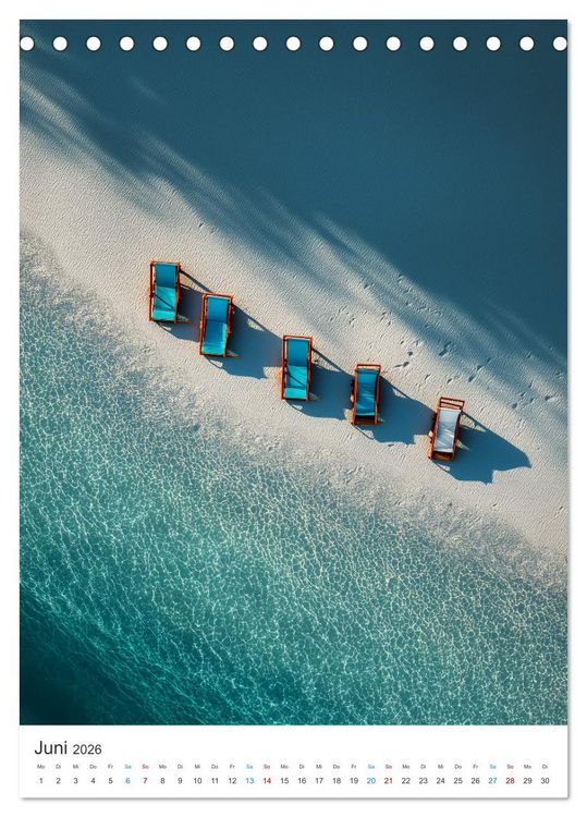 Produktbild: Sehnsucht Strand (Tischkalender 2026 DIN A5 hoch), CALVENDO Monatskalender