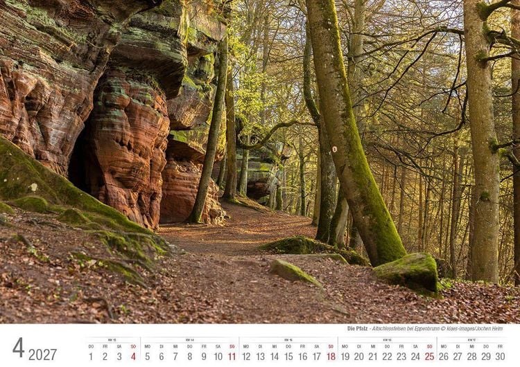 Produktbild: Die Pfalz 2027 Bildkalender A4 quer, spiralgebunden