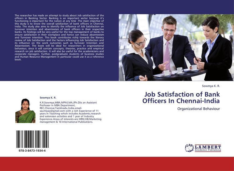 Produktbild: Job Satisfaction of Bank Officers In Chennai-India
