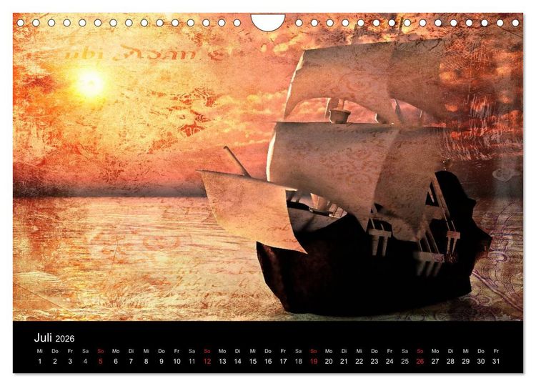 Produktbild: Mystic Ships (Wandkalender 2026 DIN A4 quer), CALVENDO Monatskalender