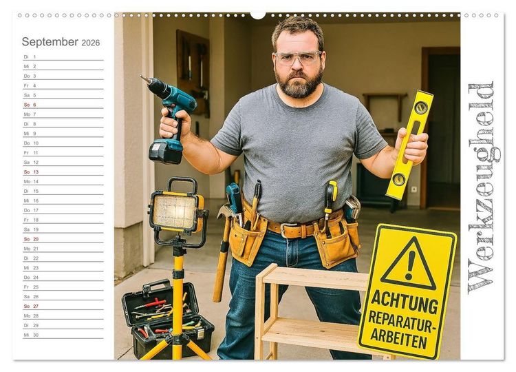 Produktbild: M&auml;nneralarm - Ein Jahr voller herrlicher M&auml;nnlichkeit (Wandkalender 2026 DIN A2 quer), CALVENDO Monatskalender