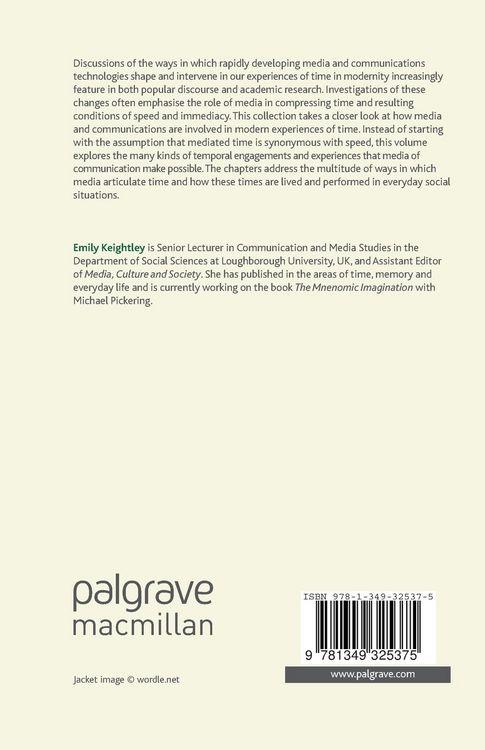 Produktbild: Time, Media and Modernity