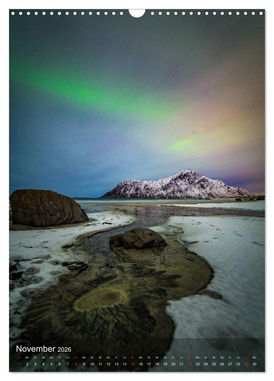 Produktbild: Mystische Lofoten (Wandkalender 2026 DIN A3 hoch), CALVENDO Monatskalender