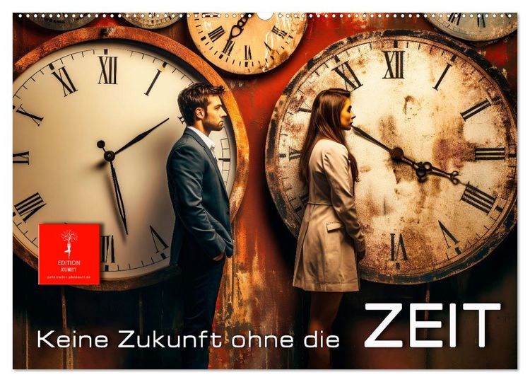 Produktbild: Keine Zukunft ohne die Zeit (Wandkalender 2026 DIN A2 quer), CALVENDO Monatskalender