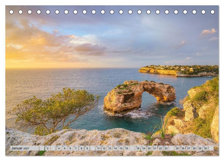 Produktbild: Wundersch&ouml;nes Mallorca (Tischkalender 2027 DIN A5 quer), CALVENDO Monatskalender