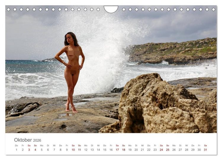 Produktbild: Akt und Meer (Wandkalender 2026 DIN A4 quer), CALVENDO Monatskalender