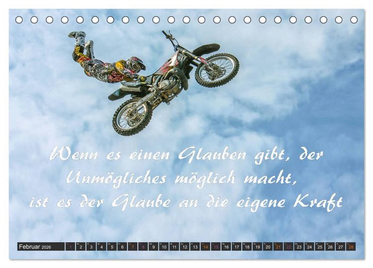 Produktbild: Sport Spruchkalender (Tischkalender 2026 DIN A5 quer), CALVENDO Monatskalender