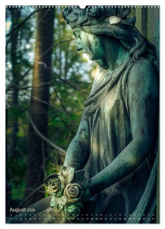 Produktbild: Die stillen Momente im Ohlsdorfer Friedhof (hochwertiger Premium Wandkalender 2026 DIN A2 hoch), Kunstdruck in Hochglanz