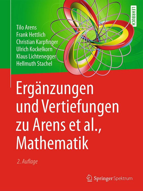 Produktbild: Erg&auml;nzungen und Vertiefungen zu Arens et al., Mathematik
