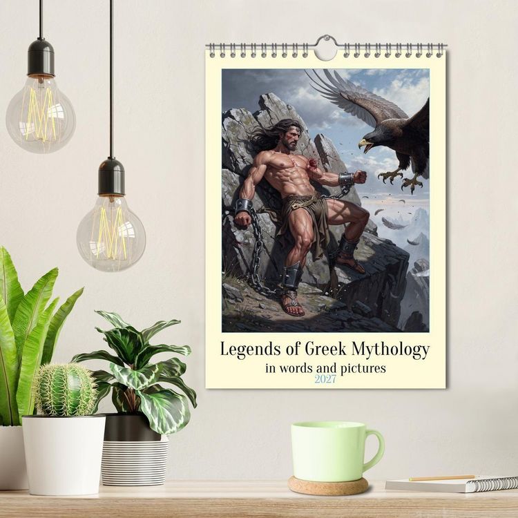 Produktbild: Legends of the Greek Mythology (Wall Calendar 2027 DIN A4 portrait), CALVENDO 12 Month Wall Calendar