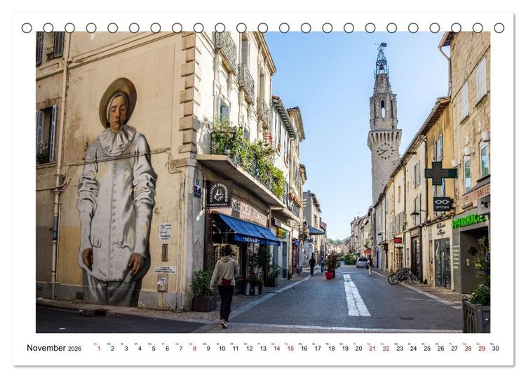 Produktbild: In den Gassen von Avignon (Tischkalender 2026 DIN A5 quer), CALVENDO Monatskalender