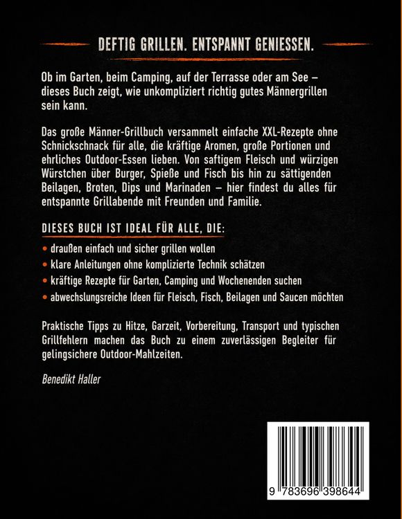 Produktbild: Das gro&szlig;e M&auml;nner-Grillbuch