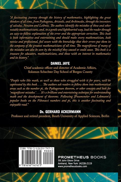 Produktbild: Magnificent Mistakes in Mathematics