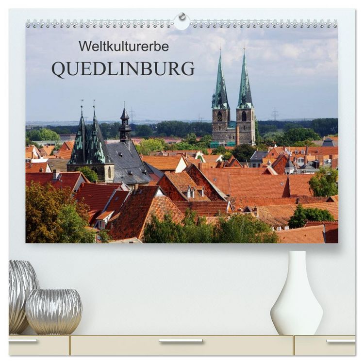 Produktbild: Weltkulturerbe Quedlinburg (hochwertiger Premium Wandkalender 2026 DIN A2 quer), Kunstdruck in Hochglanz