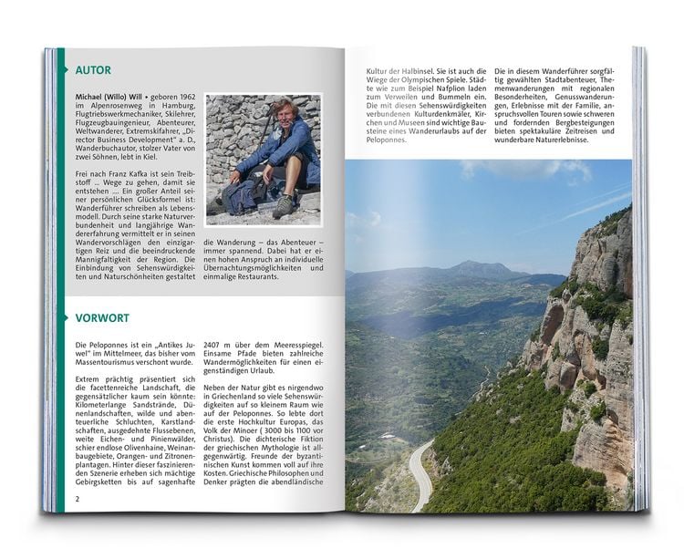 Produktbild: KOMPASS Wanderführer Peloponnes, 55 Touren mit Extra-Tourenkarte