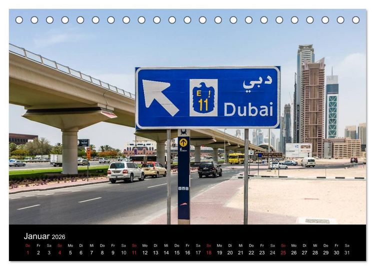 Produktbild: Faszination Dubai (Tischkalender 2026 DIN A5 quer), CALVENDO Monatskalender