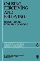 Produktbild: Causing, Perceiving and Believing