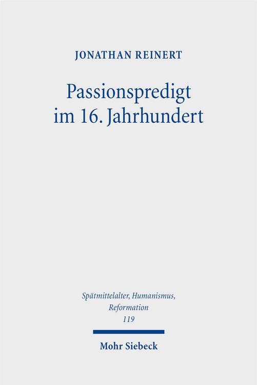 Produktbild: Passionspredigt im 16. Jahrhundert