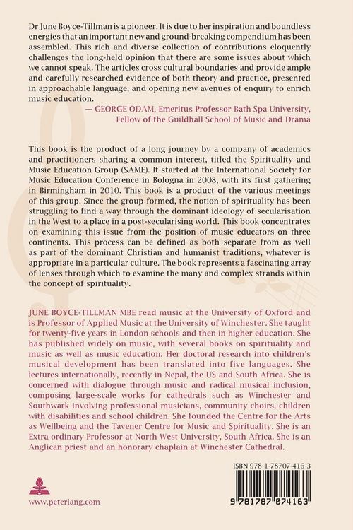 Produktbild: Spirituality and Music Education